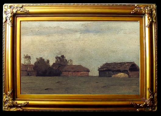 framed  Levitan, Isaak Landscape with Gebauden, Ta117